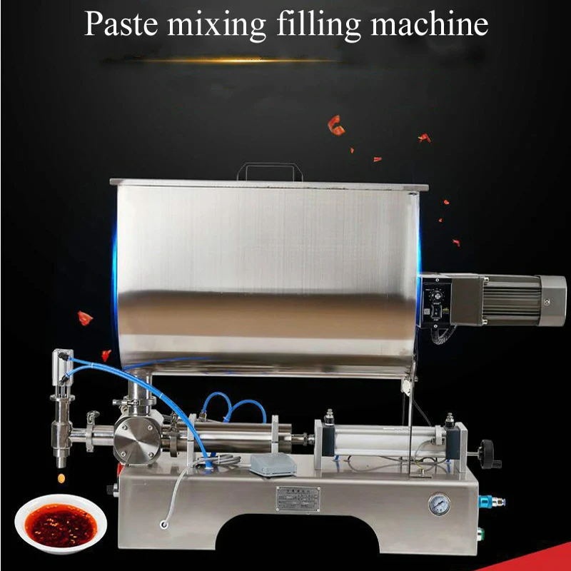 

Semi-Automatic Horizontal Screw Piston High Viscosity Paste Can Bottle Filler Tomato Chilli Sauce Filling Mixing Machine