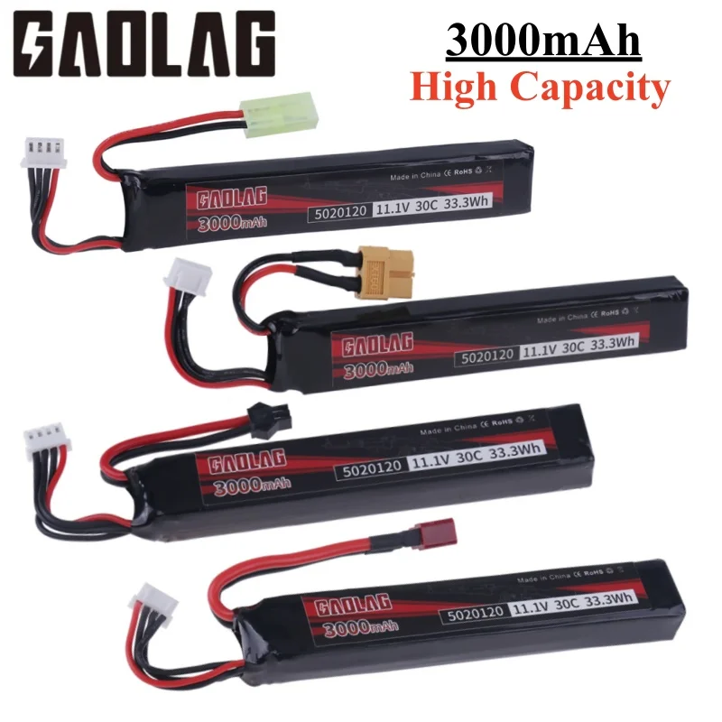 

3s 11,1 V 3000mAh 30C 5020120 Lipo аккумулятор для Airsoft BB пневматического пистолета Электрические игрушечные пистолеты RC части