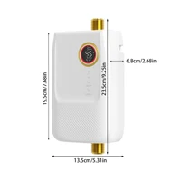Chauffe-eau instantané électrique noir/blanc 5500W, avec contrôle intelligent et affichage LED, pour maisons, écoles, hôpitaux 3