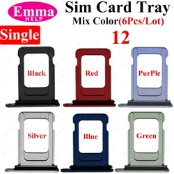 EmmaHelp Multicolor SIM Card Tray Set - 6 Piece Variety Pack (6x Single 12)
