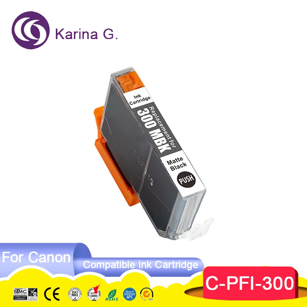 PFI 300 PFI300 PFI-300 Premium Color Compatible Inkjet Ink Cartridge for imageP