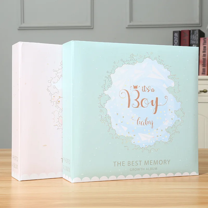 Photo Album with 200 Insert Pockets for Baby Growth