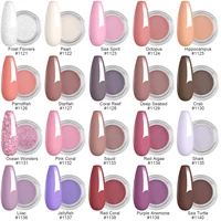 20 Winter Colors Nude Pink Coral Dipping Powder and Base Top Coat Activator for French Nail Art Salon Valentine's Day Gifts 2