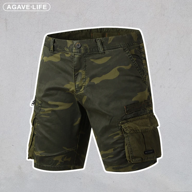 

Summer New Men's Cargo Shorts Camouflage Loose Casual Men Multi-pocket Short Pant Men Outdoor Tactical Army Knee-length Trousers