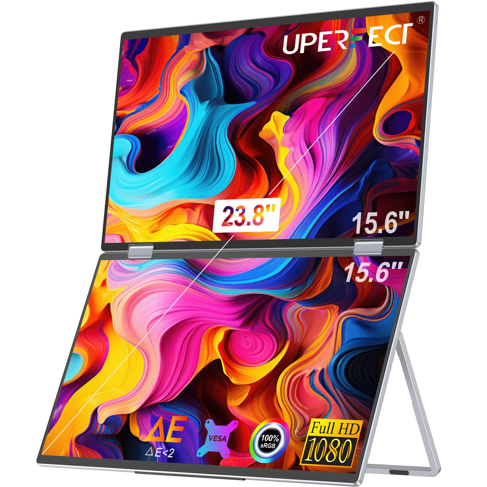 縦積型デュアルモニター UPERFECT Delta 15.6インチ Delta / △ モデル・UPERFECTデュアルモニター（縦積みデュアル