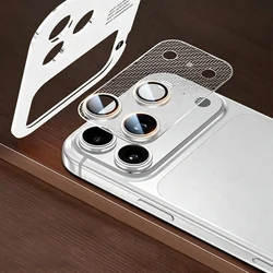 Premium Camera Lens Protector Glass with Metal Mesh & AR/AF Protection - iPhone 17 Pro (Silver)