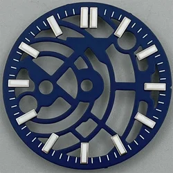 29mm Multi - Color Skeleton Watch Dial and Luminous Hand Set (05)