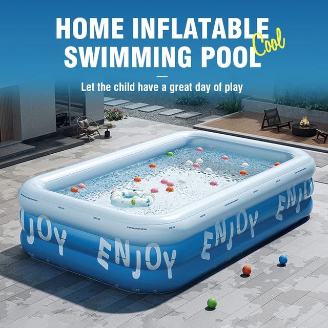 Piscine gonflable 1,8/2,1/2,6 m, épaisse, imperméable, pour intérieur et extérieur, grande piscine familiale, jeux aquatiques pour la cour 1