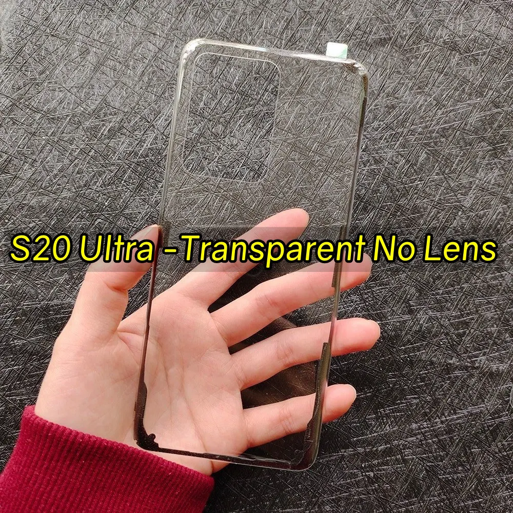 Premium Clear Glass Back Cover with Camera Lens Replacement - Enhanced Durability and Style