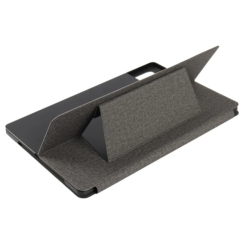 Slim Folding Stand Cover for 14 Tablet with Flip Book Design and Hard Back