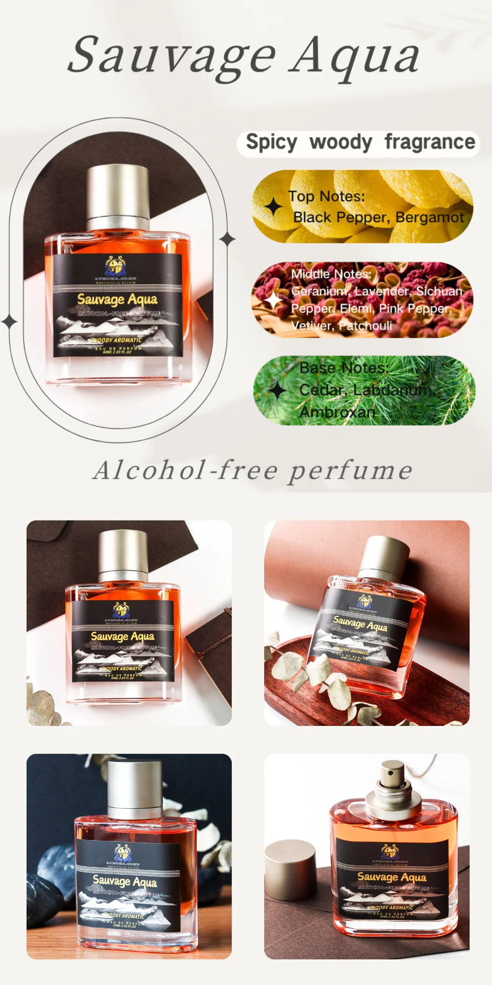Alkoholfri herrparfym träig doft med naturliga feromoner_voghion.com