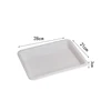 Plastic Square Tray Strong Color Cutlery Tray Serving Tray Flat Tray Coffee Tea Serving Holder Activity Tray Organizer 6