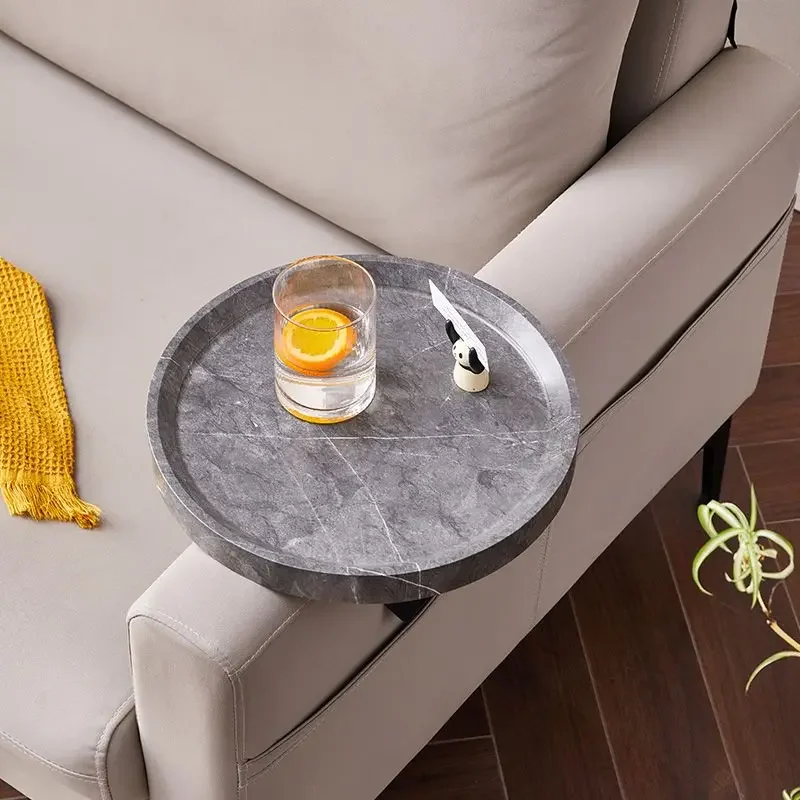 Mobile Sofa Tray Mini Coffee Table Adjustable Sofa Armrest Waterproof Stain Resistant Corner Storage Tray Furniture Living Room - Image 3
