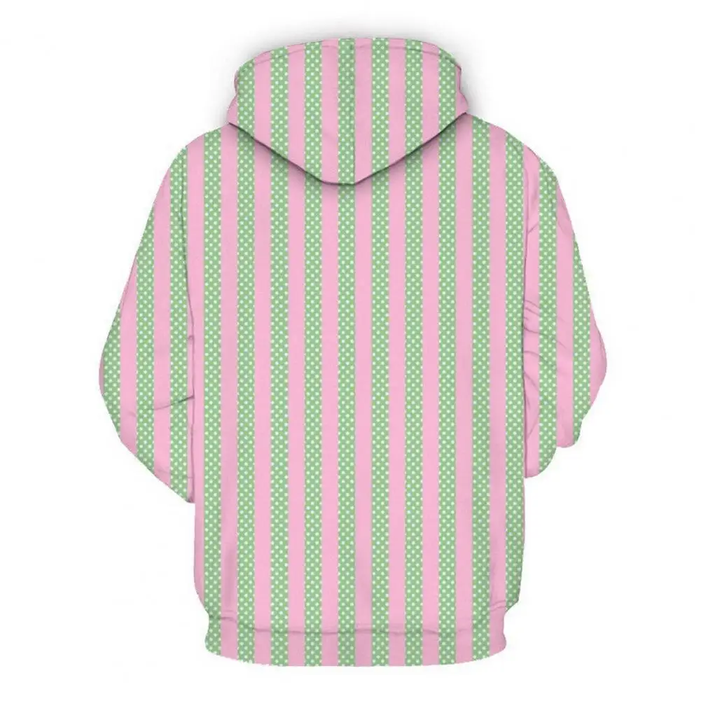 Hoodie 3d Print Drawstring Hoodie with Big Patch Pocket Elastic Cuff for Fall Spring Unisex Soft Warm Pullover Men Loose Fit