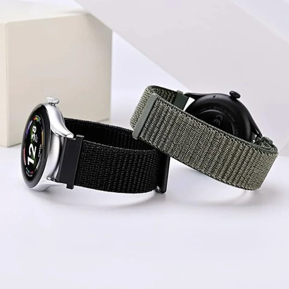 Durable Nylon Velcro Strap 20/22mm Sport Wristband