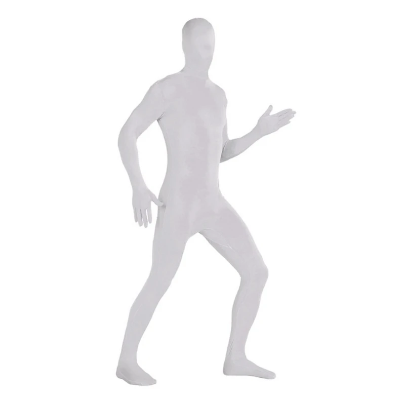 Cosplay Costume Adult Unitard Men and Women Full Jumpsuit Disappearing Man Body Suit Halloween Cosplay Costumes Tights