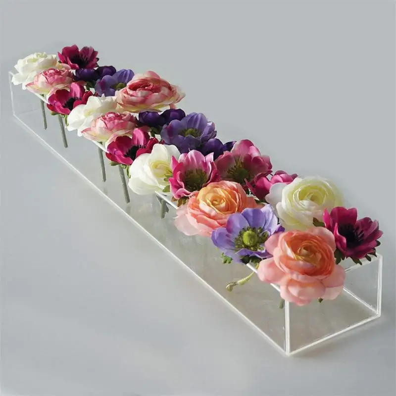 

Waterproof Rectangle Rose Box Convenient High-volume Rose Flower Box Flower Storage Rose Vase Multifunctional Fall-proof