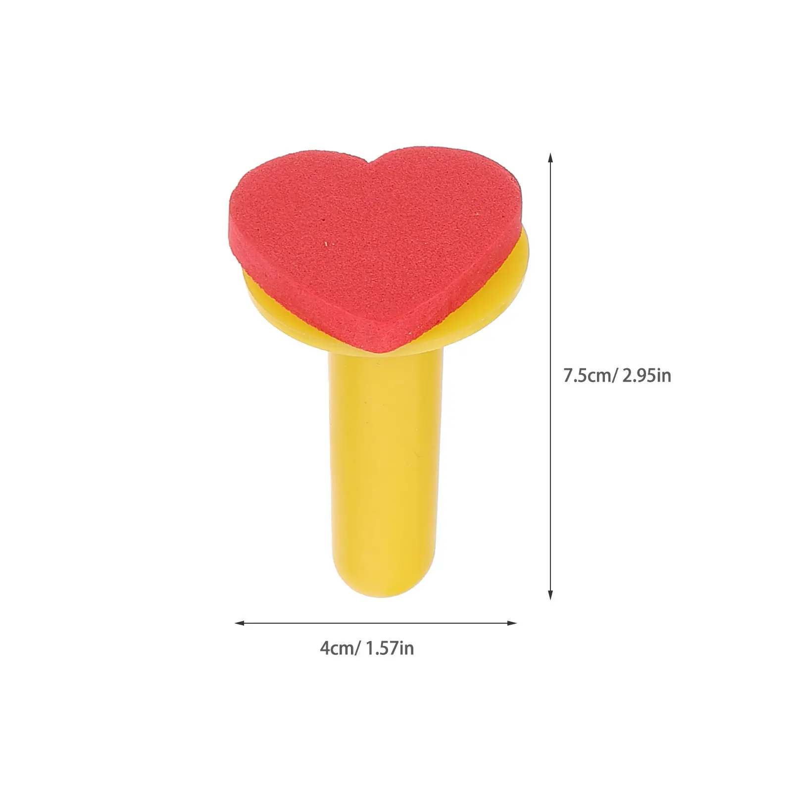 5Pcs 페인팅 스폰지 스탬퍼 안전한 소재 어린이를위한 편안한 그립 DIY 공예 를위한 학교 생일 그림 용품