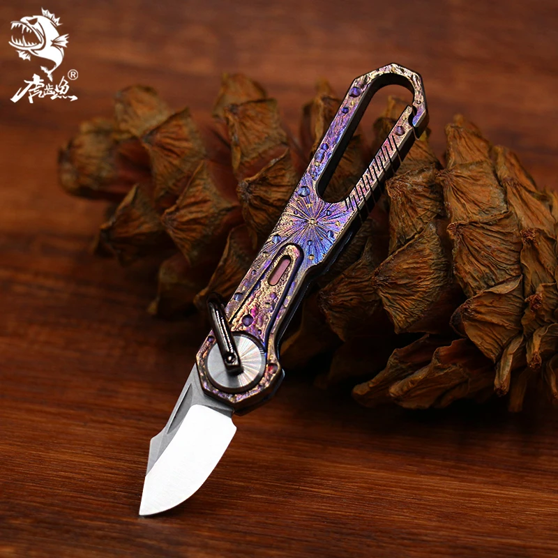 Star Sky Limited Edition Mini Coltello Pieghevole M390 Coltello Con Manico In Lega Di Titanio Coltello Tascabile Edc Regalo Strumento Esterno Portachi
