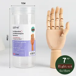 Artistic Wooden Mannequin with Rotatable Limbs - Gift Box Edition (18.5CM Right)