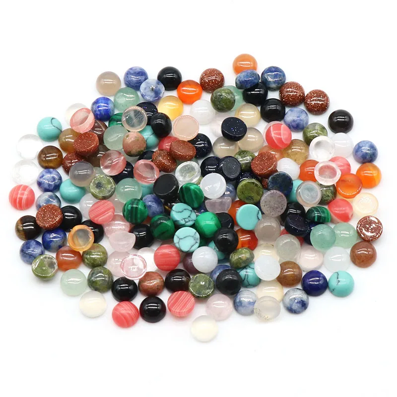 

Natural Stone Beads Non-porous Hemicycle Spaced Loose Beaded for Jewelry Making DIY Personality Bracelet Necklace Accessories