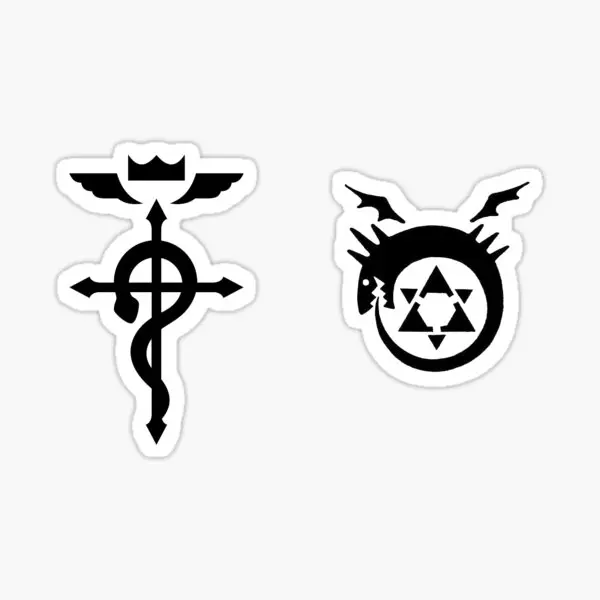 

Цельнометаллические наклейки Alchemist Ouroboros Flamel B 5 шт. для мультяшного искусства Детская Милая гостиная ноутбук домашний принт Декор забавное окно