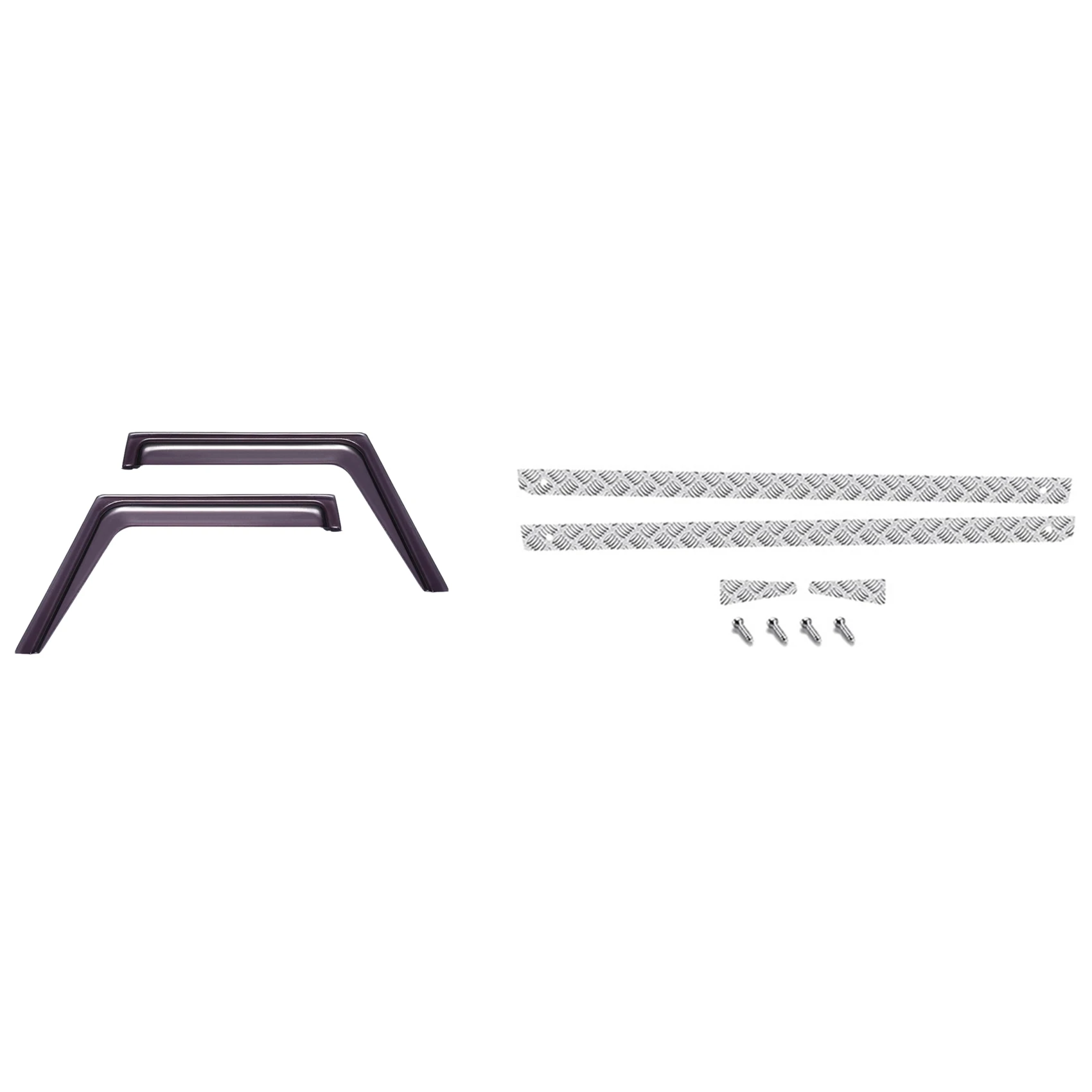 

Window Sun Visor Wind Rain Shield Deflector with Rear and Side Skid Plate for MN D90 D99S MN99S 1/12 RC Car
