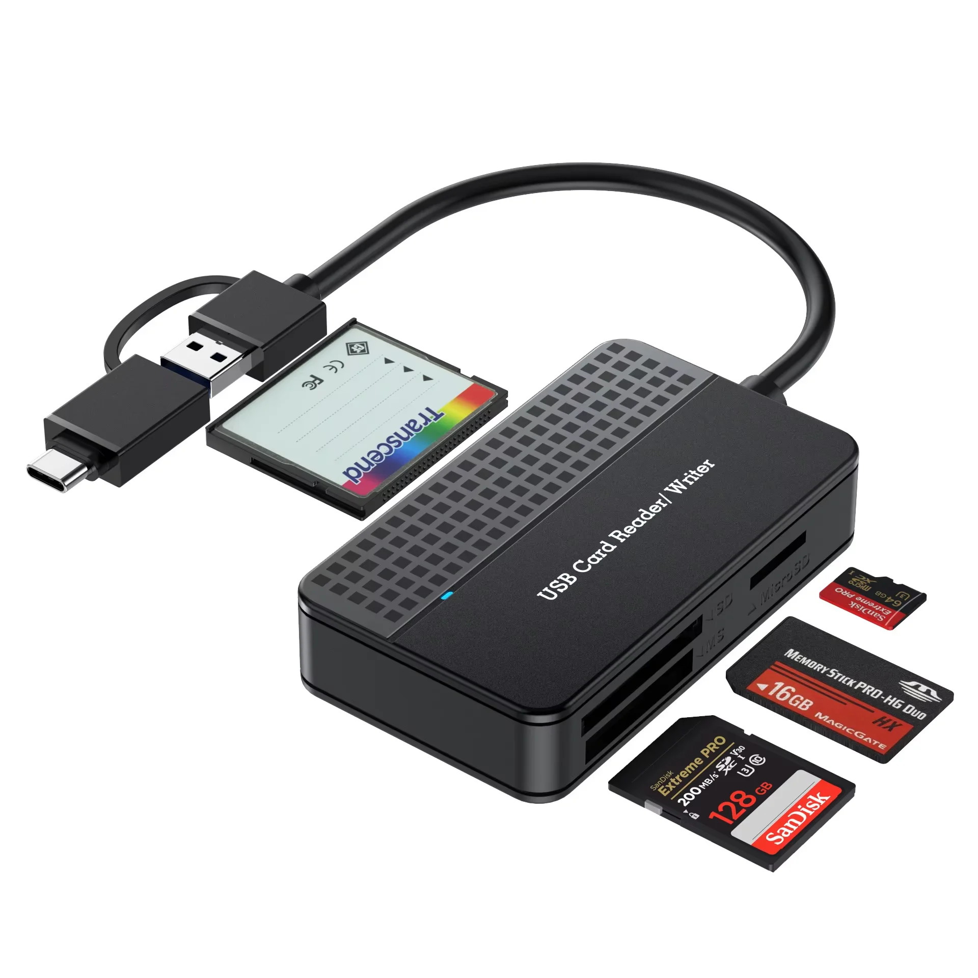 USB-C Card Reader Writer 4-Port for MacBook