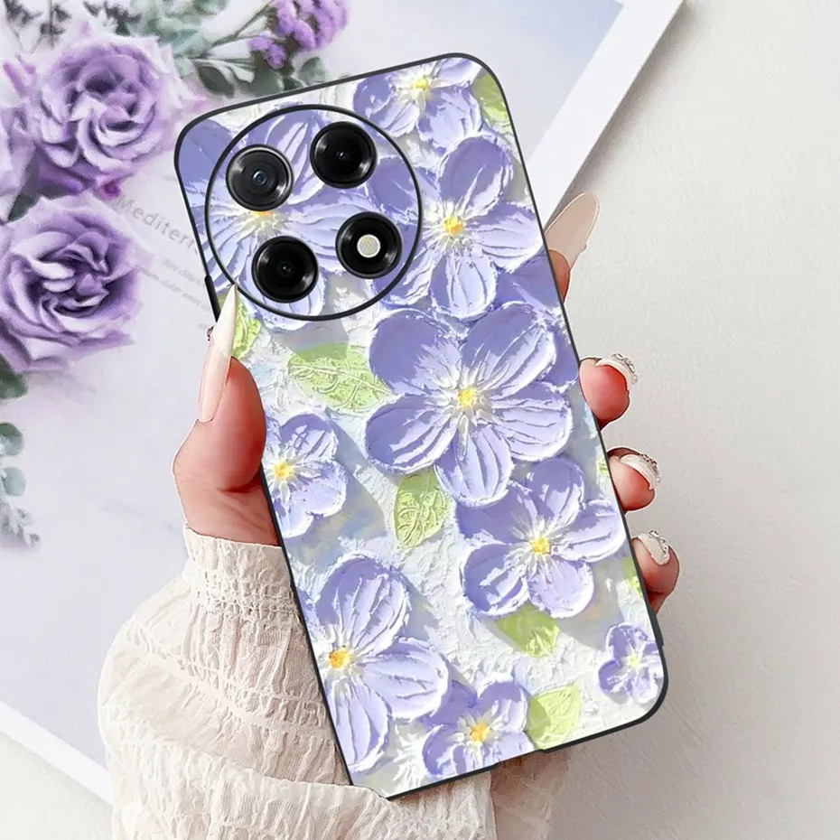 Sleek Black Silicon Soft TPU Phone Case - Modern Design Back Cover