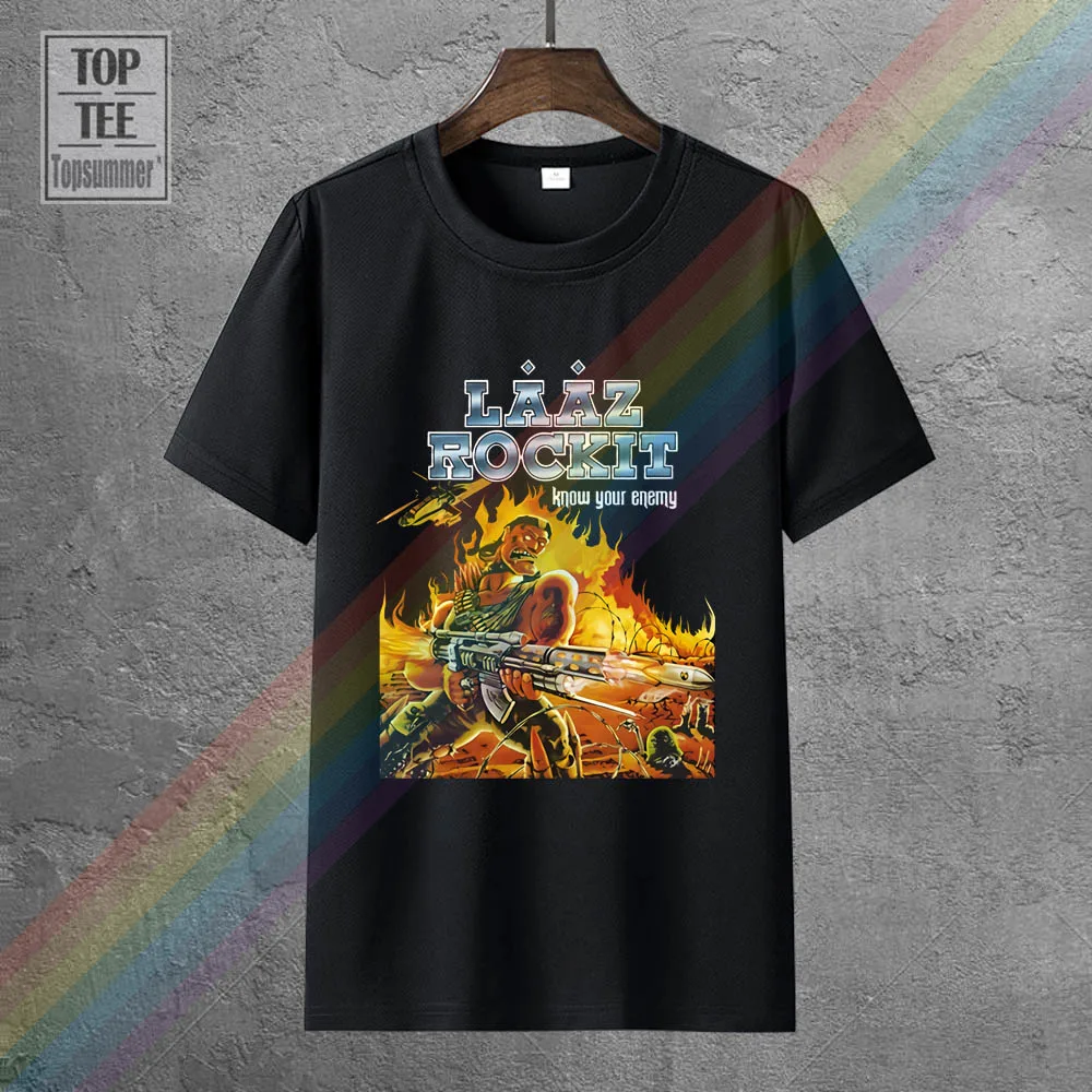 Laaz Rockit Known Your Neat 1987 T Shirt S 5Xl 100% Cotone Giallo Nero