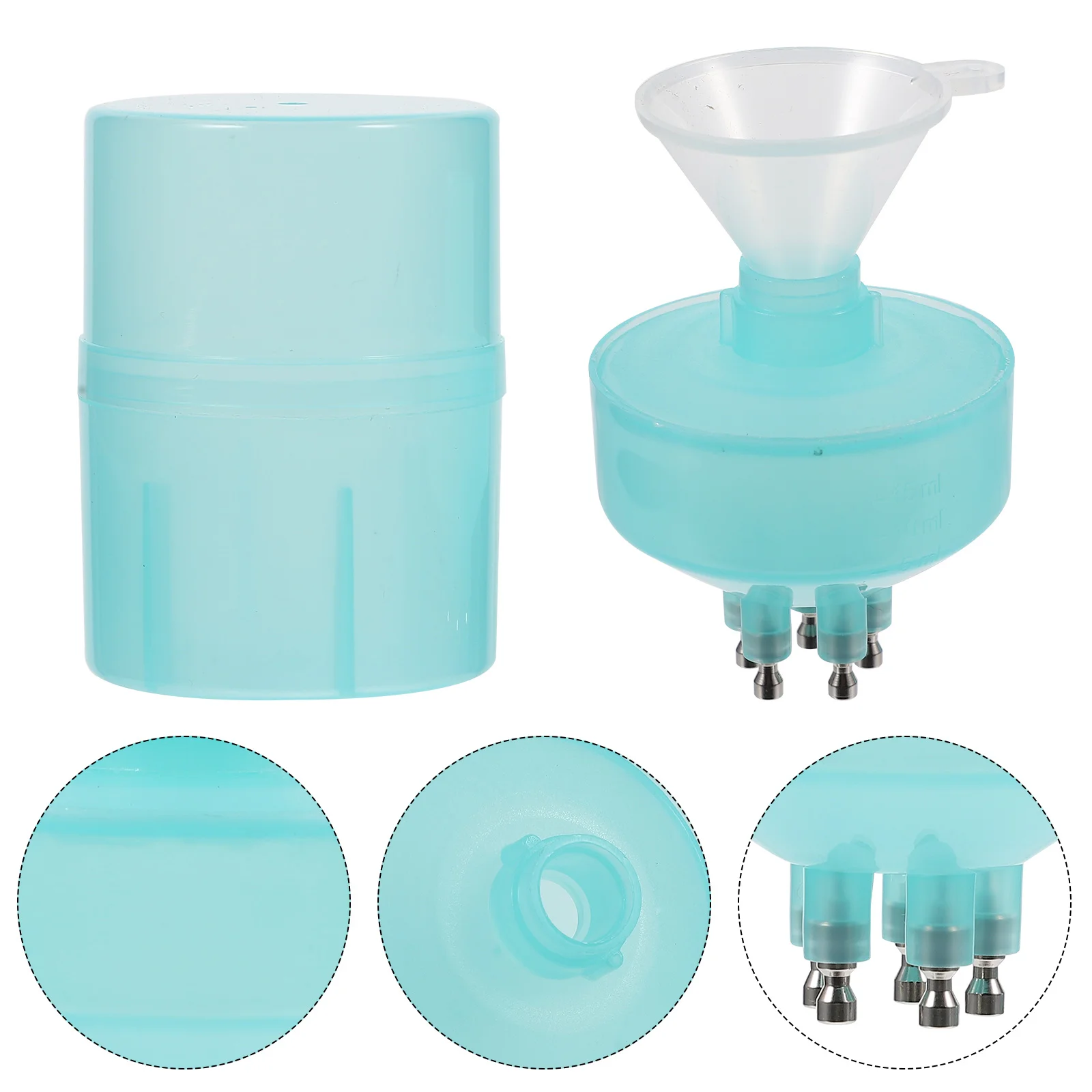 

1 Set Cone Applicator Dropper Bottle Visible Practical Plastic Dying Hair Bottle Applicator Bottle for Salon