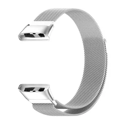 Magnetic Milanese Metal Bracelet for Smartwatch - Stylish Replacement Strap Accessory (Silver Band)