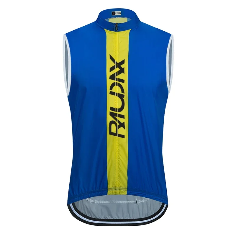 Cycling Vest Team Raudax Windproof Sleeveless Lightweight Breathable Bicycle Jersey MTB Sports Team Ciclismo
