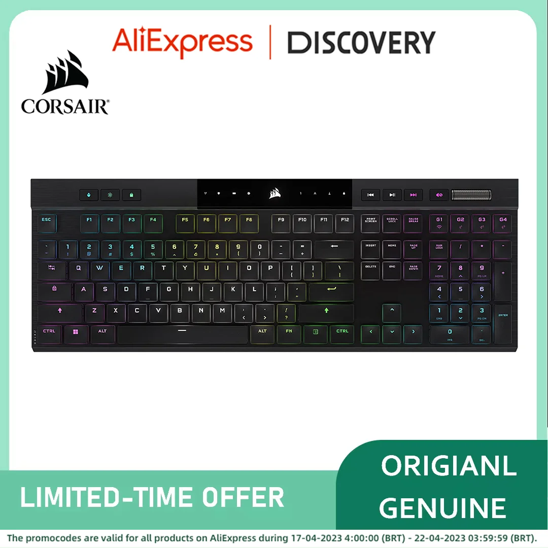 Corsair K100 Air Wireless Rgb Mechanical Gaming Keyboard Ultrathin