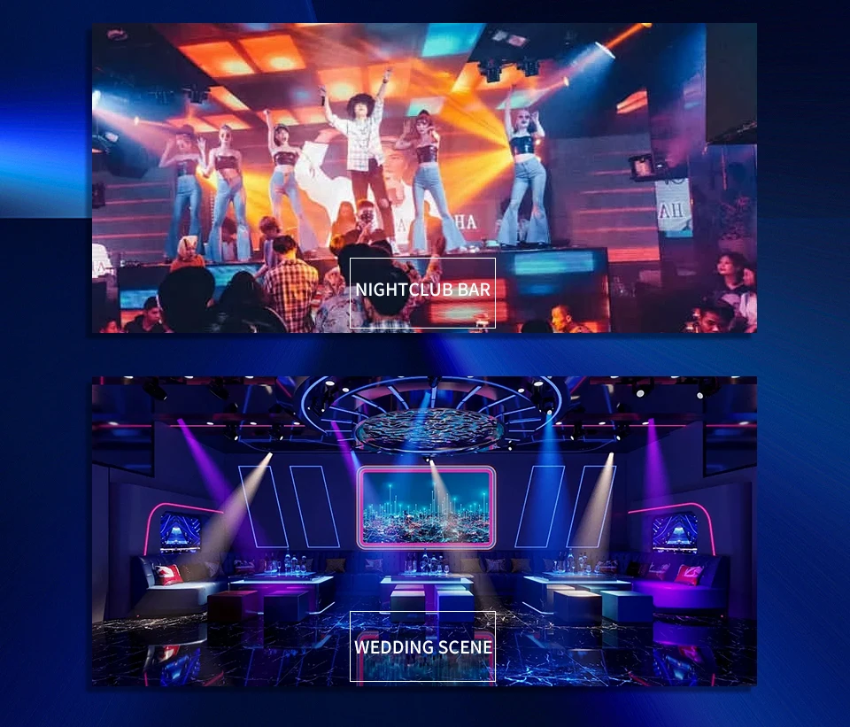 120W RGBW 6 Moving Head Beam Laser Light Led Six Arm Matrix Laser DMX512 Stage S
