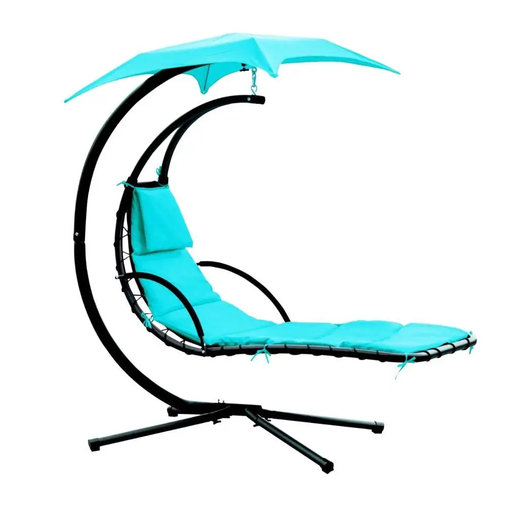

Hanging Chaise Lounger Chair Arc Stand Air Porch Swing Hammock Canopy outdoor hanging swing chair /dream bed