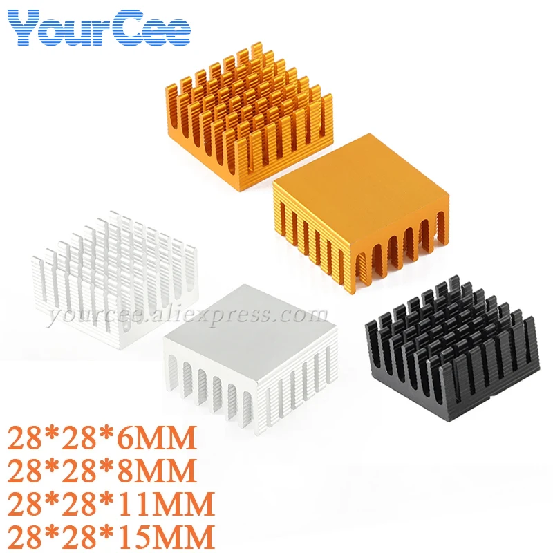 2pcs/1pcHeatsink28*28*11mm28*28*15MM28*28*6MM28*28*8MMCoolingFinAluminumHeatSinkRadiatorCooler28X28X11mm-AliExpress502