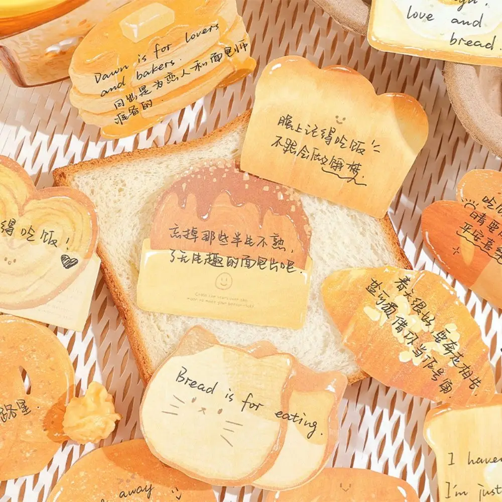 

Markers Flags Bread Toast Shape Sticky Notes Message Paper Post Memos Sticky Notepad Self Sticky Adhesive Memo Note Paper