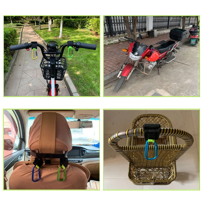Multifunctional Hook Hanging Bag Helmet Hooks Handlebar Fixed Accessories For Motorcycles Scooters Bicycles Electric Vehicle
