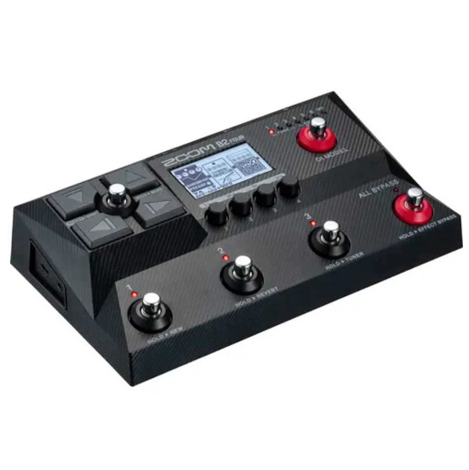 ZoomB2FourBassMultiEffectsProcessor6DIBoxesMultiLayered