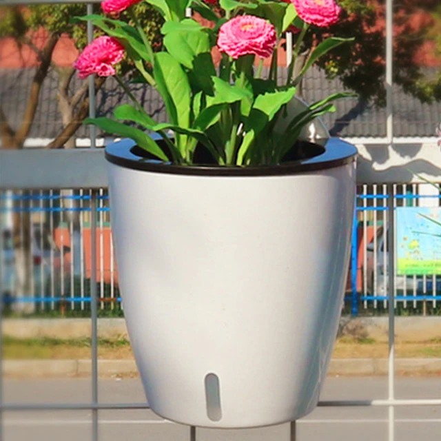 Falra Szerelt Ön Öntözőkészülék Fazék Automatikus Vízelnyelő Kreatív Víztároló Virágcserapár Beltéri Kültéri Irodakerthez - Image 2