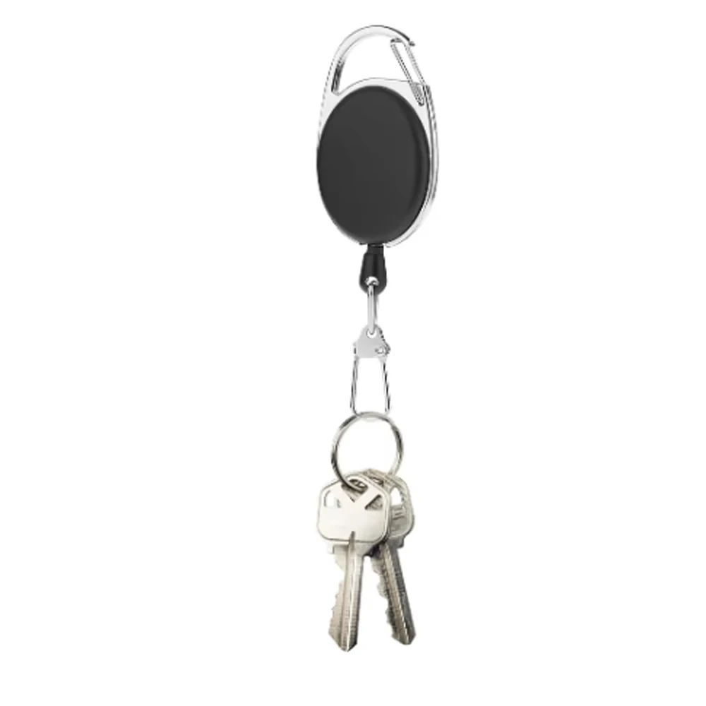 Elastic Key Chain Fly Fishing Retractor Tools Extractor Keeper Retractable Key Chain Zinc Alloy Rings