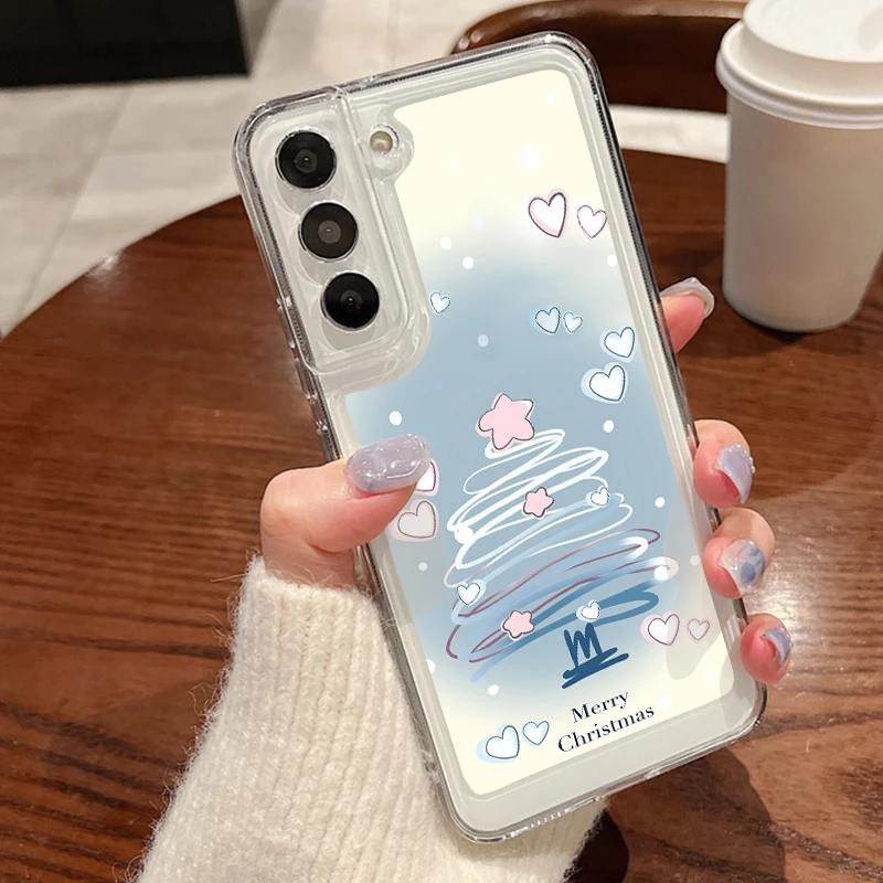 Festive Christmas Tree Print Soft Phone Case Cover