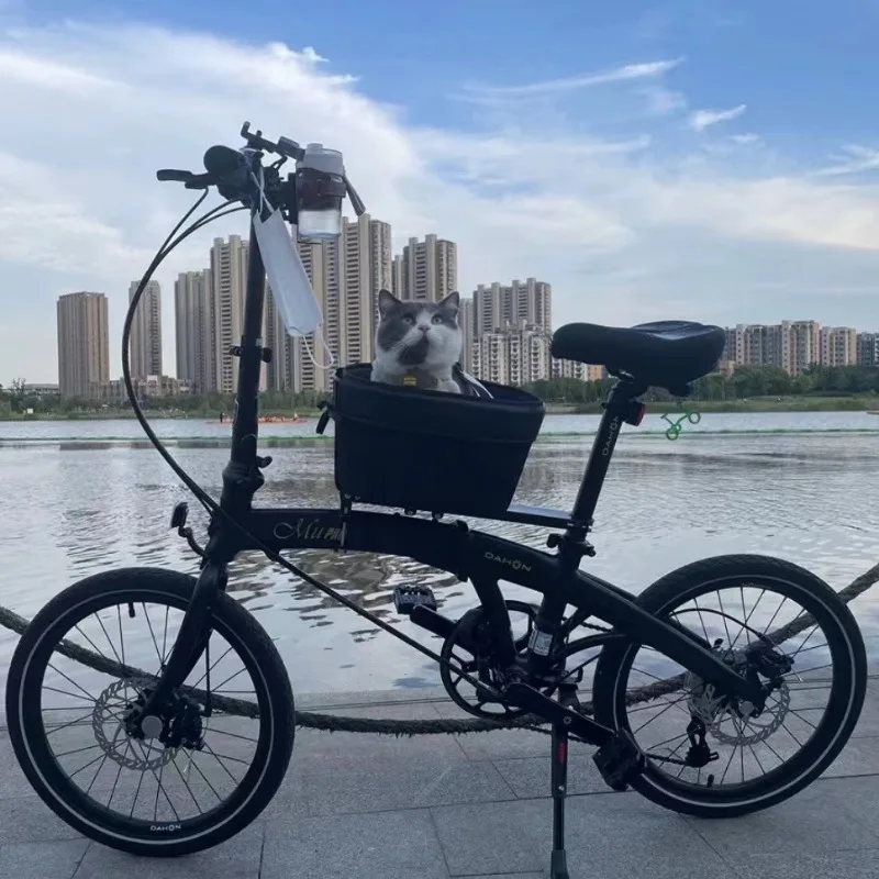 Mountain Road Bike Front Dog Seat Pet Bicycle Basket Products Portable Cat Dog Carrier Travel Accessories Removable Pet Travel