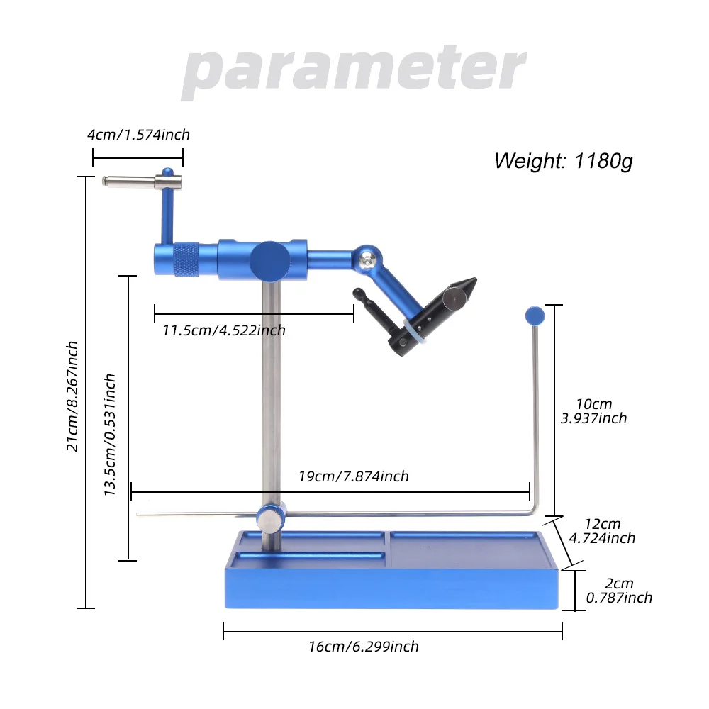 Rotary Fly Tying Vise Artificial Fly Making Tool Bait Making Tools for Fly Making