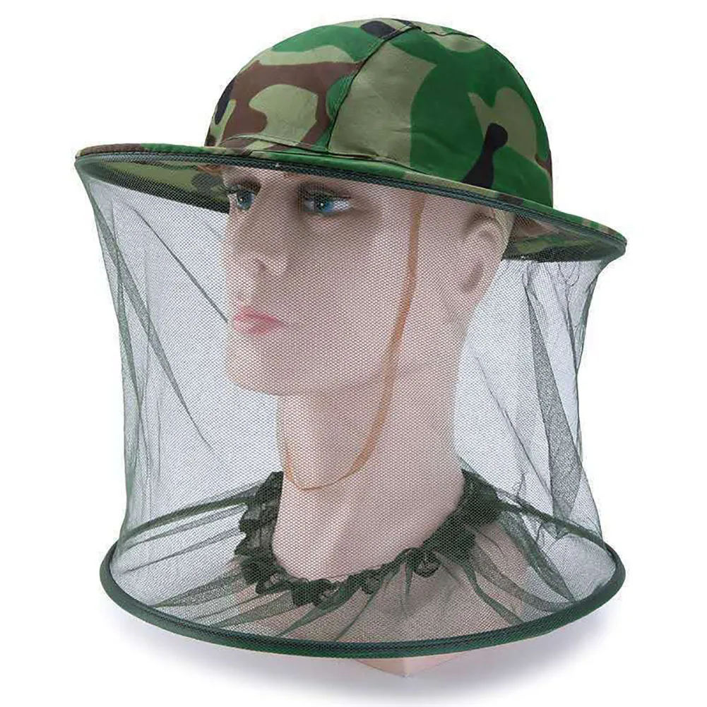 Anti Mosquito Net Hat With Head Net Mesh Outdoor Fishing
