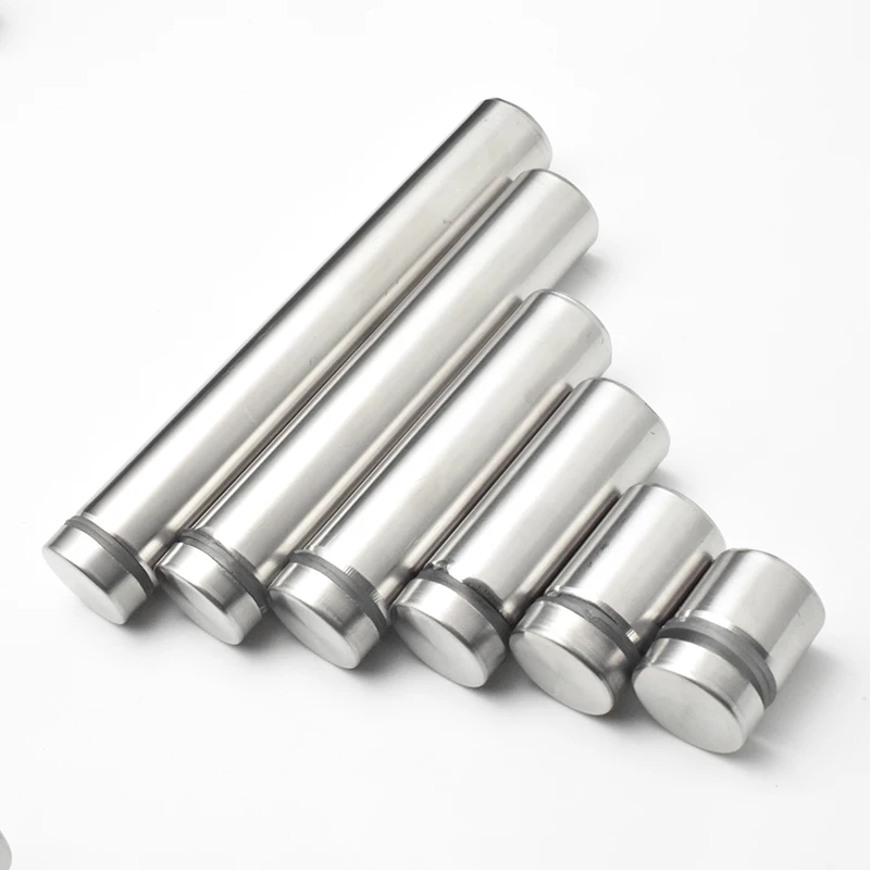Glass Fasteners 4/6pcs 12mm Stainless Steel Acrylic Advertisement Standoffs Pin Nails Billboard Fixing Screws Hardware