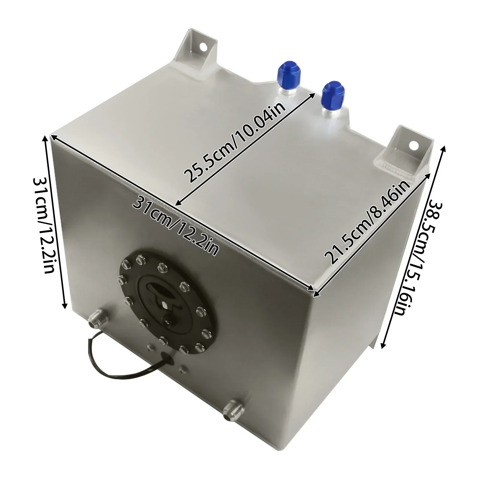 Motorsport-Benzintank mit Ölstandsensor, 20L Universeller Aluminium-Kraftstofftank für Hot Rods, Straßenfahrzeuge, LKWs – Detail 6