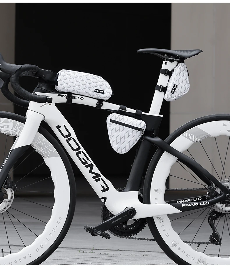 ESLNF Rennrad-Oberrohrtasche, tragbar, langlebig, Rahmen, Vorderrohr, Fahrradtasche für die Aufbewahrung von Fahrradzubehör, leicht – Detail 12