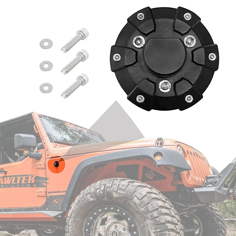 

Antenna Base Cover For Jeep Wrangler JK JKU 2007-2017 JL JLU Gladiator JT 2018-2023+ ABS Antenna Mount Aerial Bottom Cover Trim